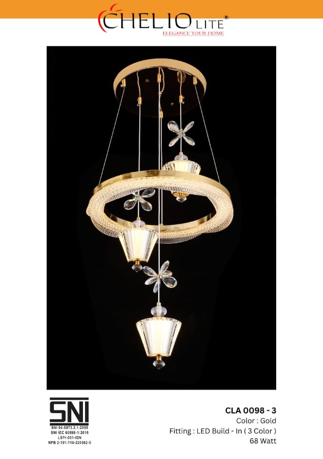 LAMPU GANTUNG CHELIO CLA 0098 3