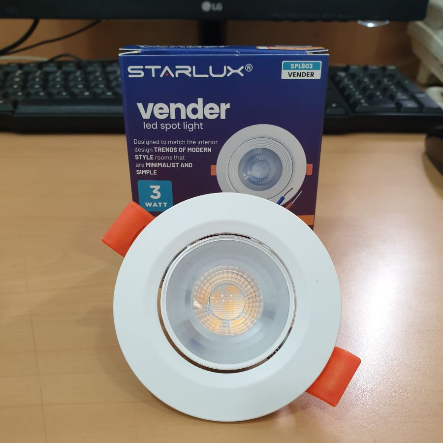 LED SPOTLIGHT 6W VENDER STARLUX WARM