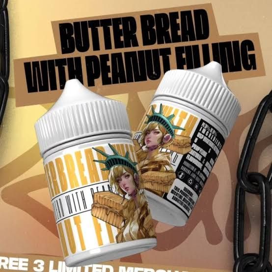 Dripstate butter bread with peanut 3mg