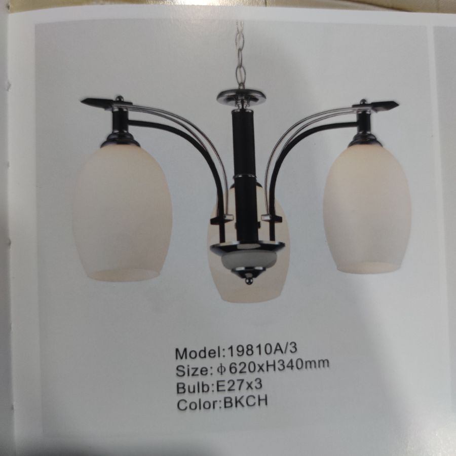 LAMPU GANTUNG 19810A/3 BKCH
