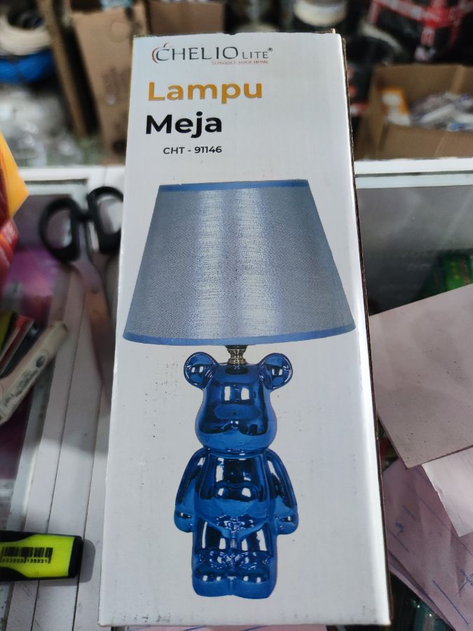LAMPU MEJA CHELIO CHT-91146 PK/SBL/GR