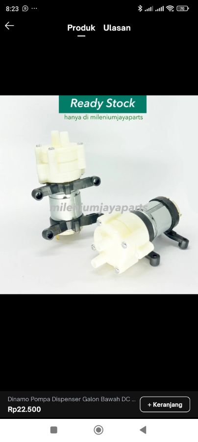 DINAMO POMPA DISPENSER GALON BAWAH