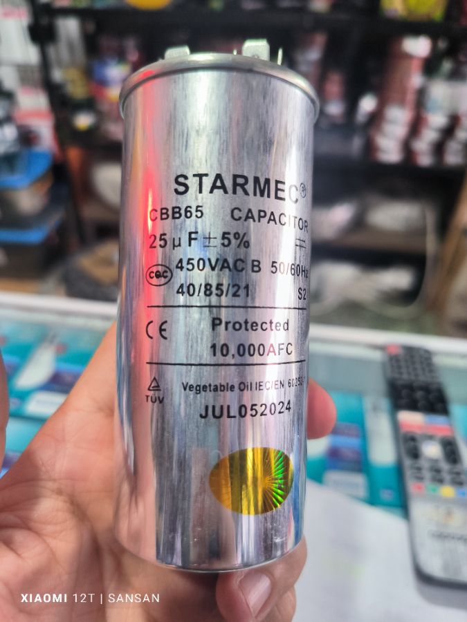 KAPASITOR AC 20+2 UF 450V STARMEC