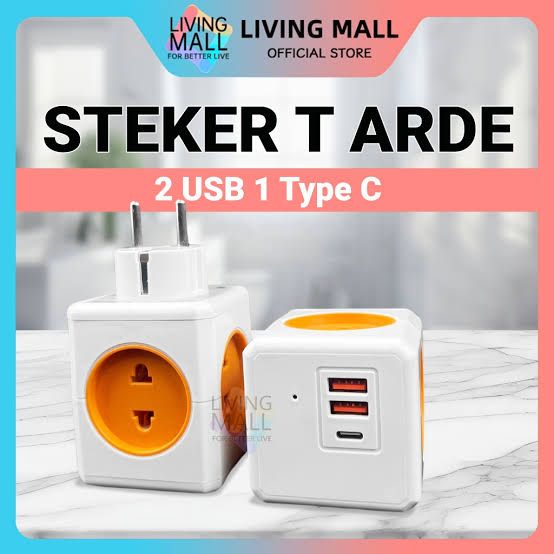 STEKER T ARDE CAHAYA 395 + USB