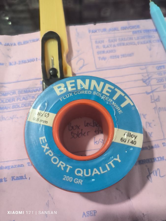 TIMAH 60/40 BENNETT 200 GRAM KJ