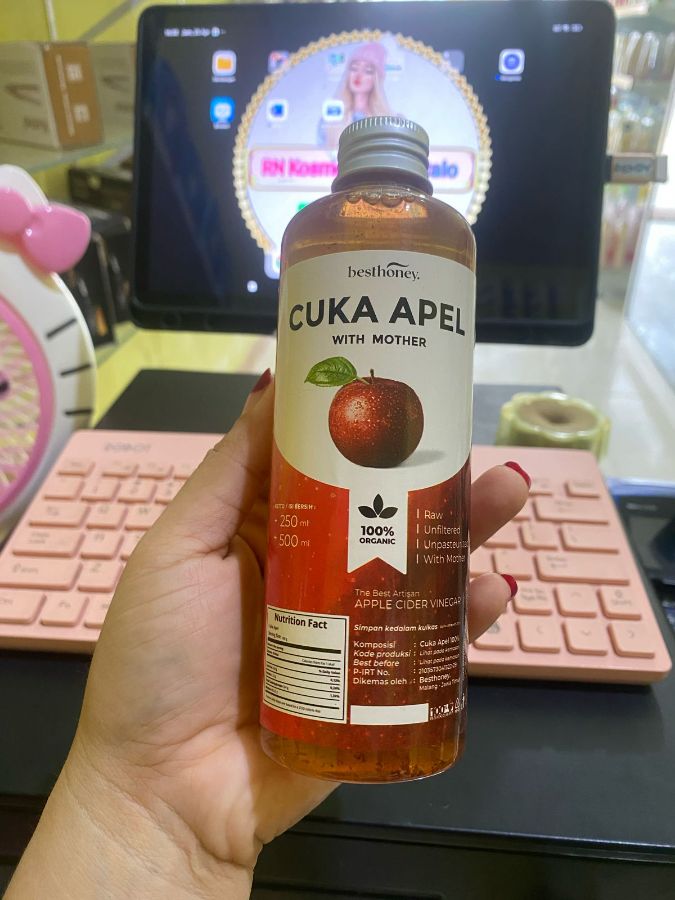 Besthoney cuka apel ukuran 250ml