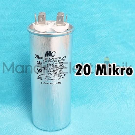 KAPASITOR AC 20 UF MC