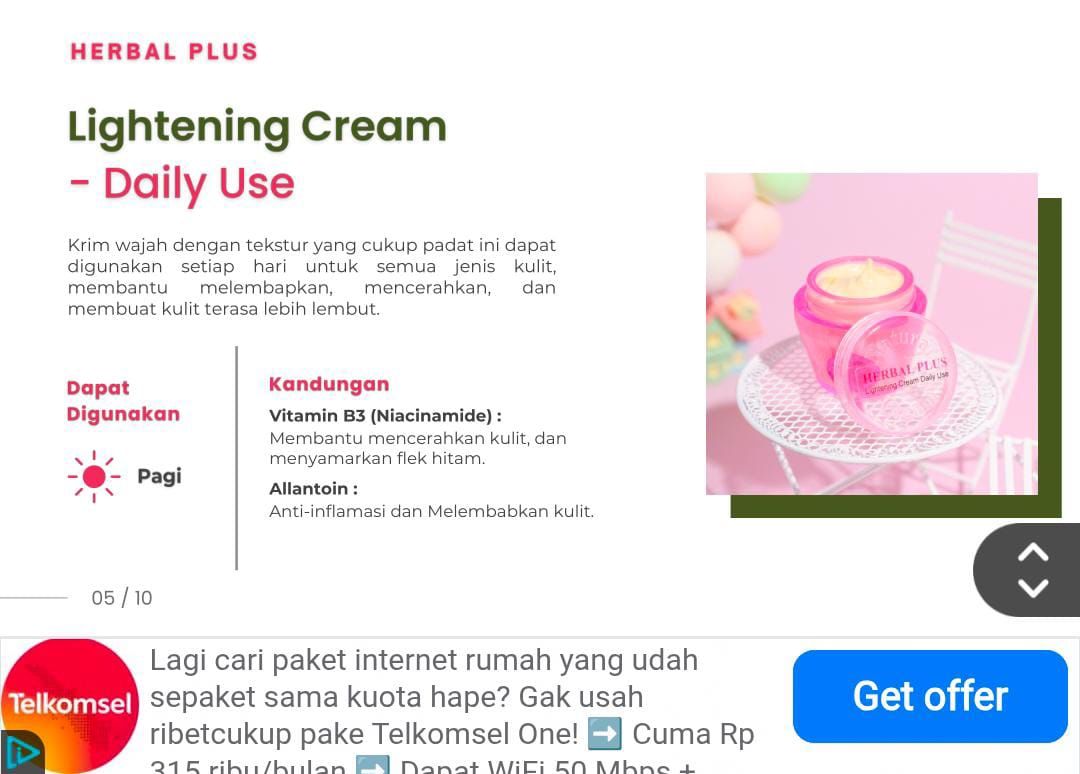 Herbal Plus Lightening Cream 15g