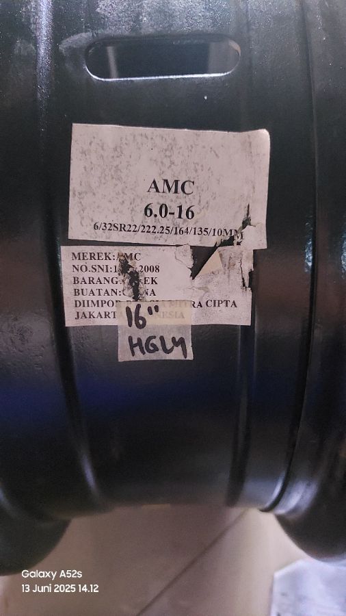 VELG UKURAN 16 AMC Dobel