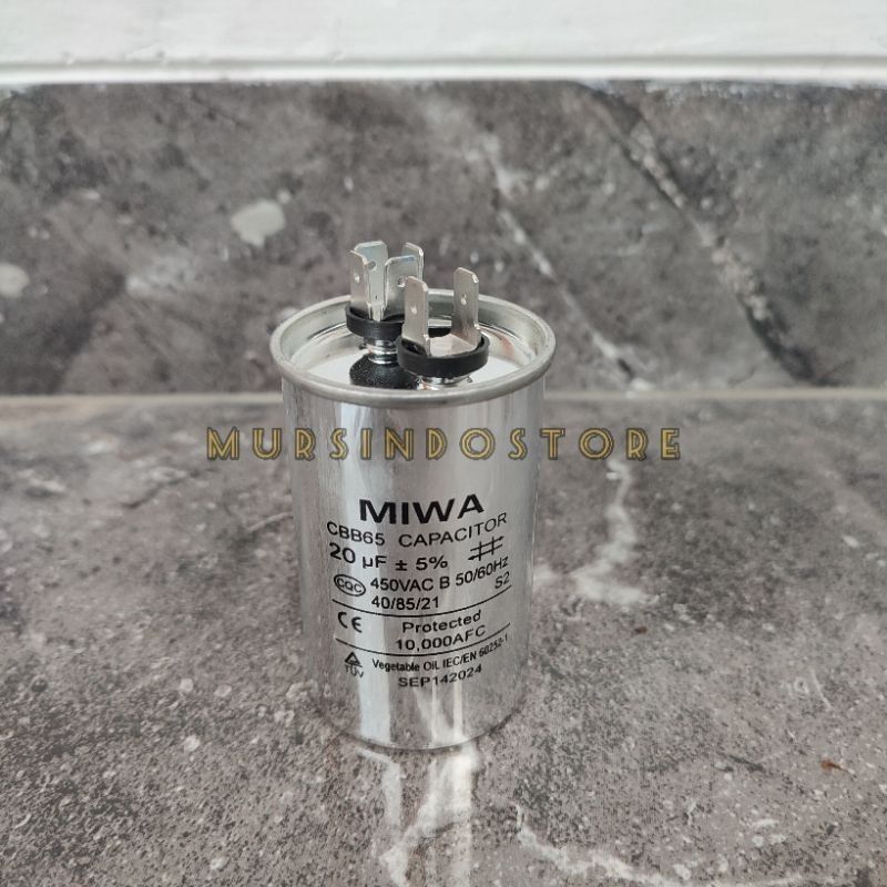 KAPASITOR AC 20 UF MIWA