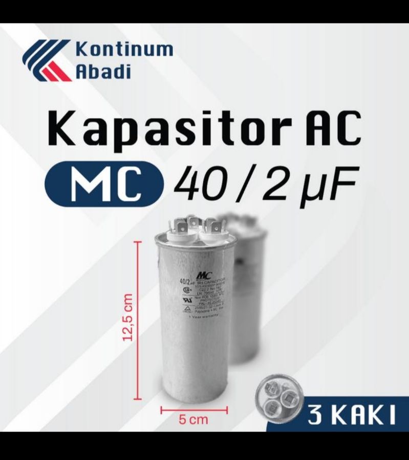 KAPASITOR AC 40/2 UF MC