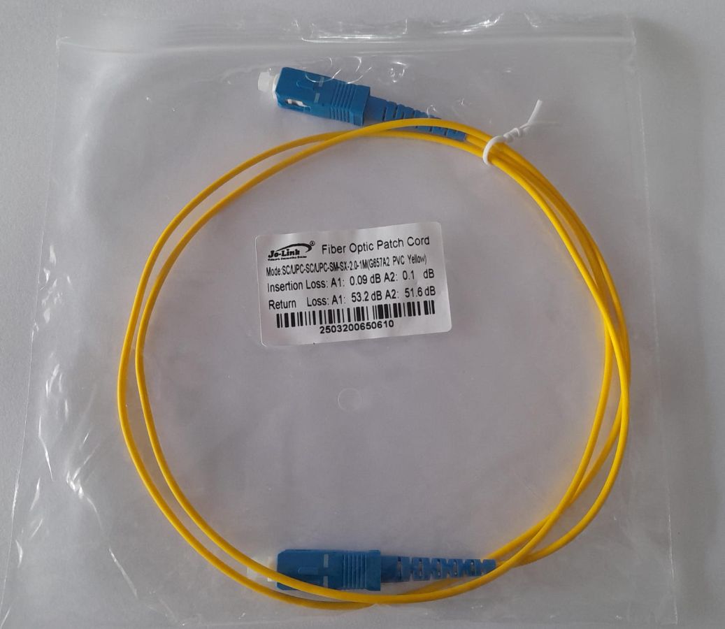JOLINK PATHCORD SC/UPC/2MM/1M KUNING