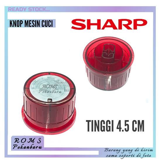 KNOP MESIN CUCI SHARP MERAH