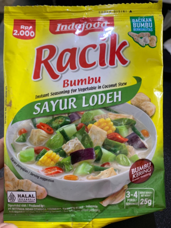 INDOFOOD RACIK Sayur lodeh 25gr