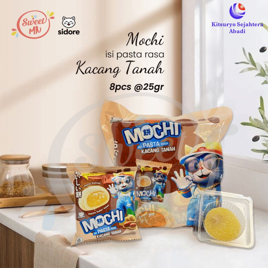Mochi isi pasta kacang tanah