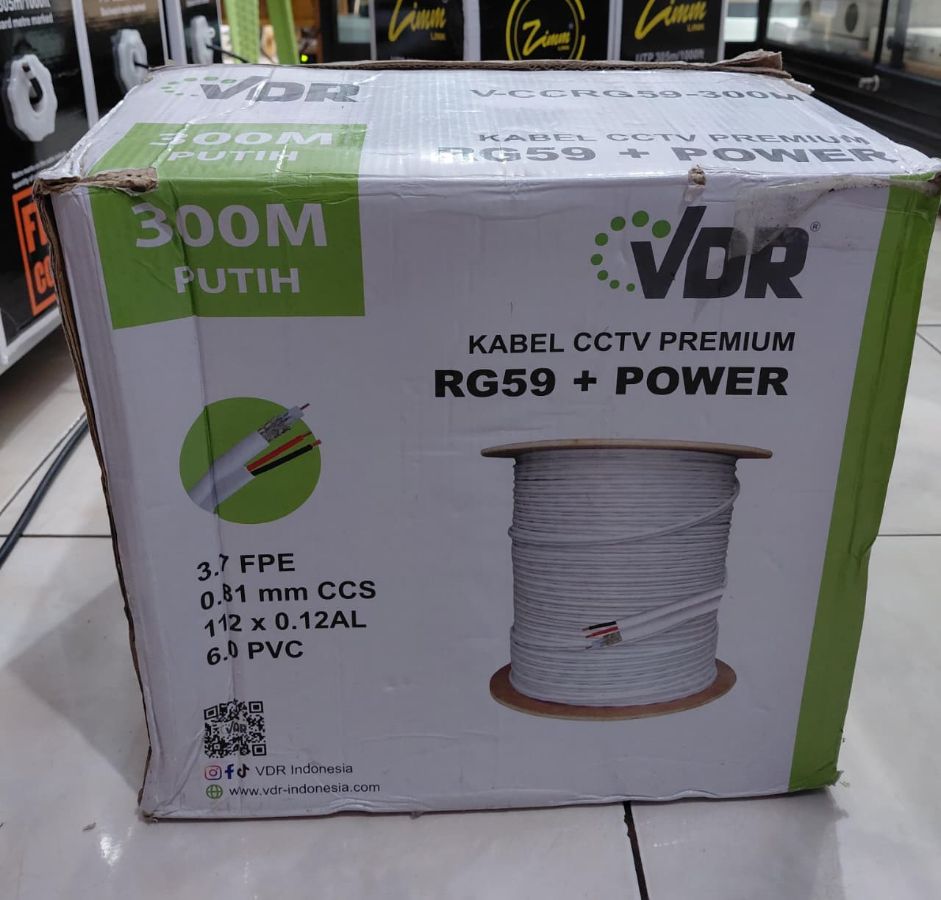 KABEL CCTV PREMIUM VDR RG59+POWER