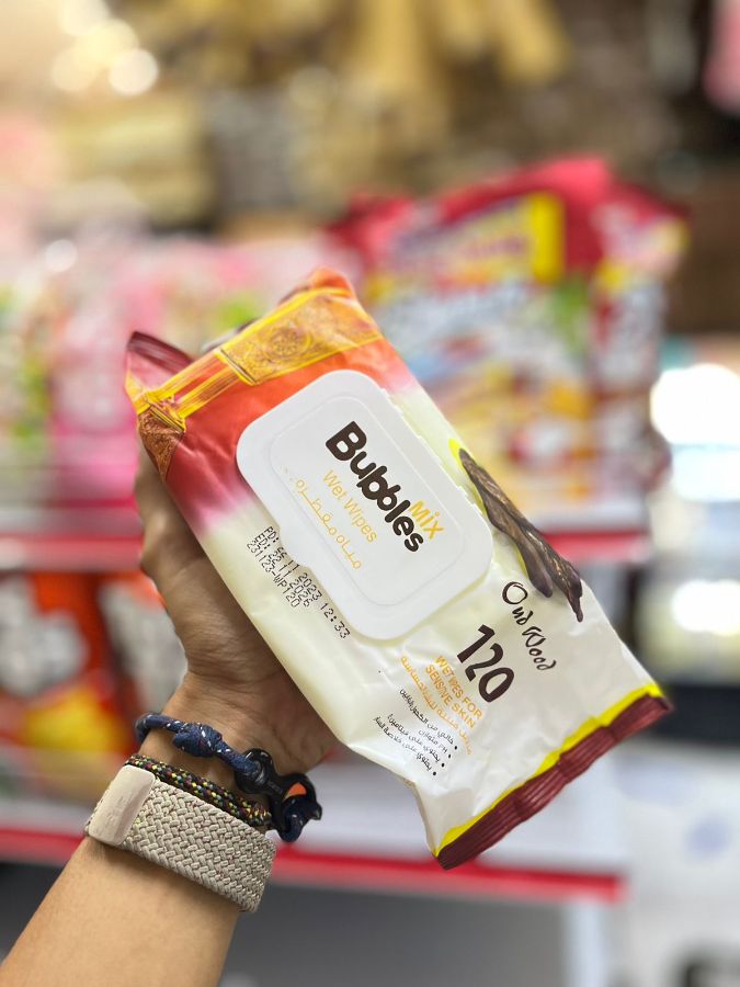 Tissu basah bubbles