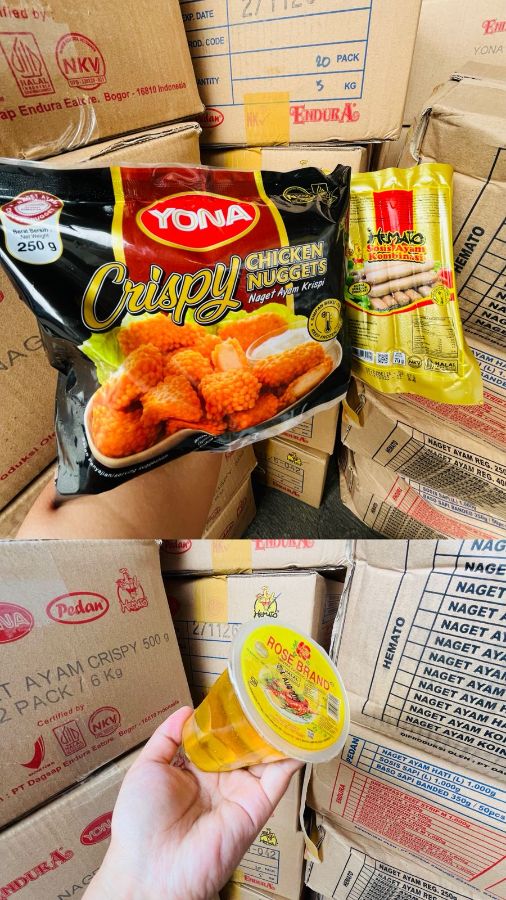 Yona crispy chicken nugget 250gr + sosis