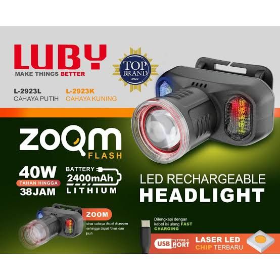SENTER KEPALA LUBY L 2923 ZOOM