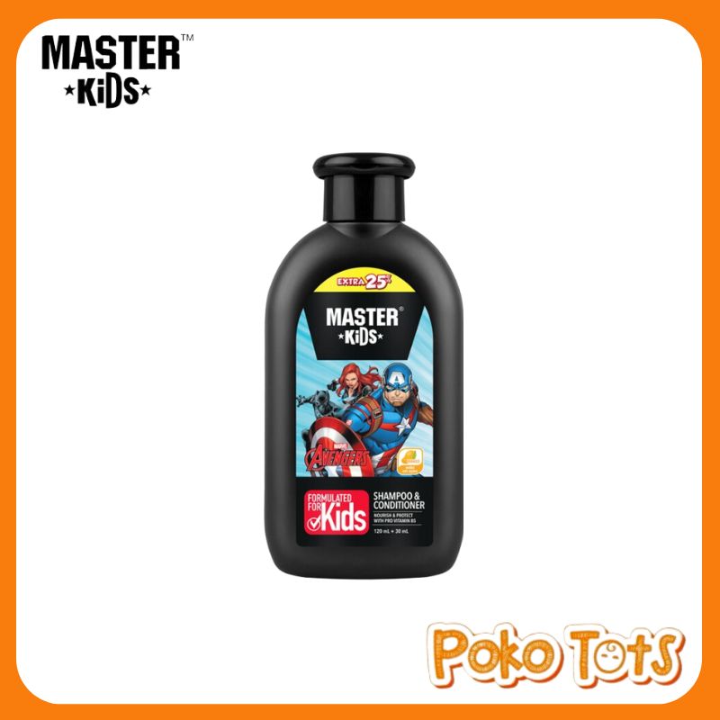 Master kids shmpcndtnr greenapple 120ml (avenger) 