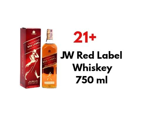 21+ JW Red Label Whisky 700 mL