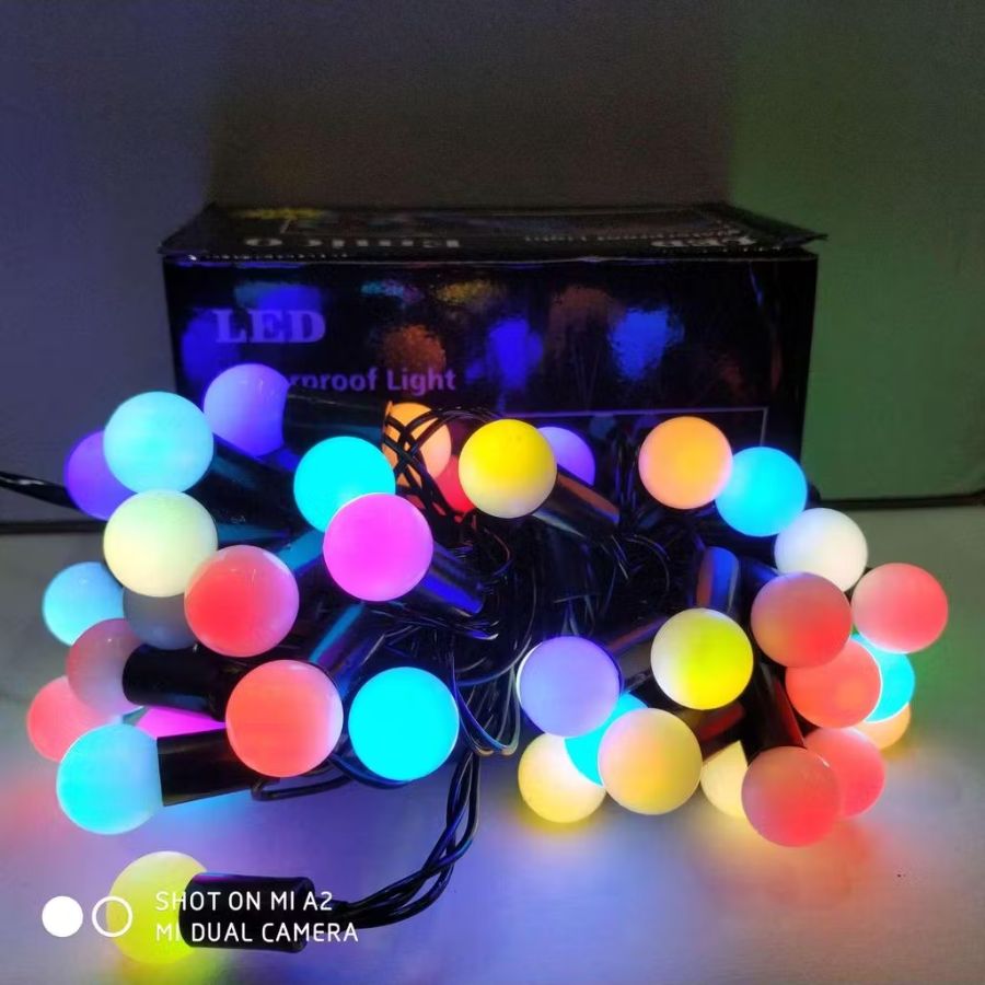 LAMPU NATAL MUXINDO BOLA/BINTANG RGB