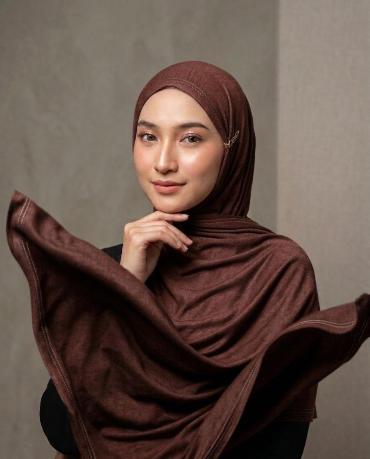 pashmina tencel - Mahogany 