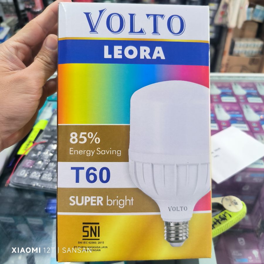 LAMPU LED T60 VOLTO LEORA