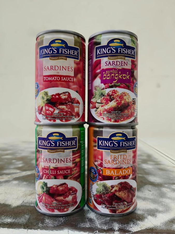 Sardines kings fisher green chilii 155gr