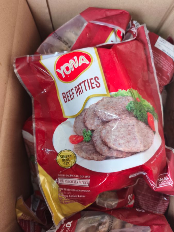Yona beef patties 500gr