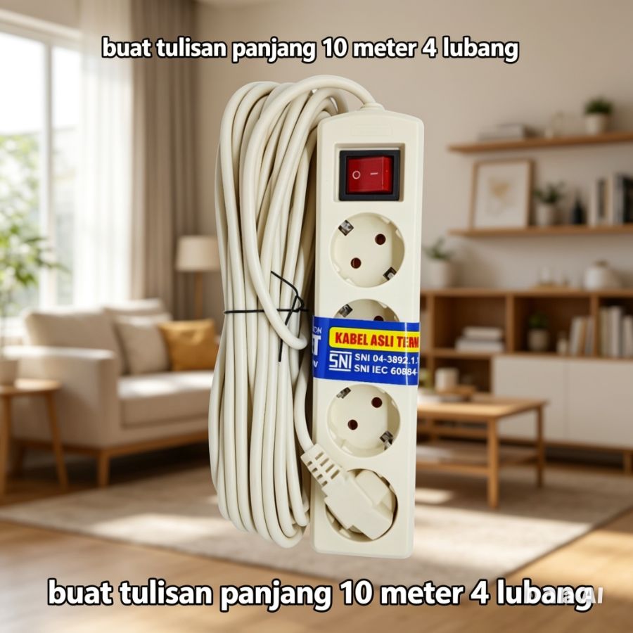 STOP KONTAK KABEL 4L 10M KANTO