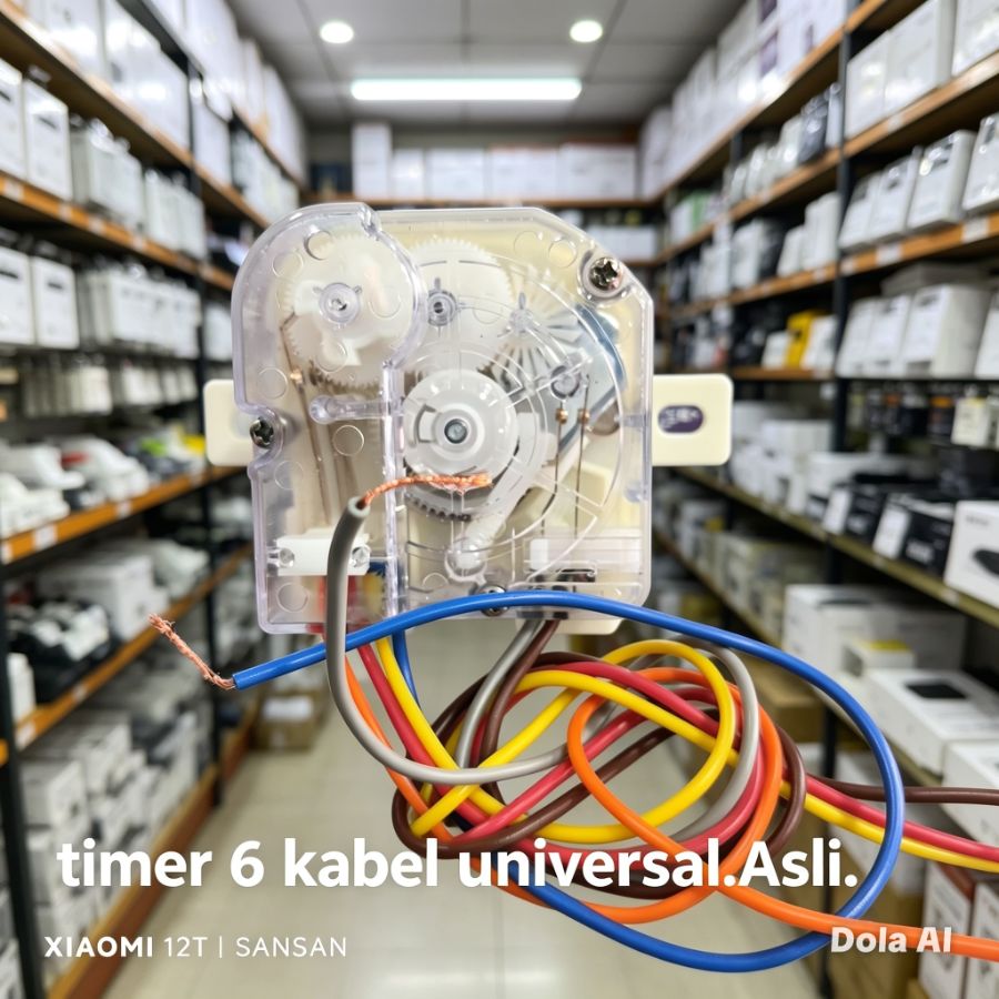 TIMER 6 KABEL PUTIH HARMONY