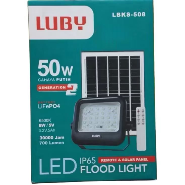 KAP SOROT LUBY 50W SOLAR PANEL + REMOT