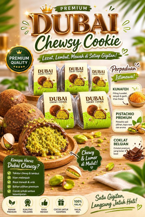 Dubai Chewy Cookies