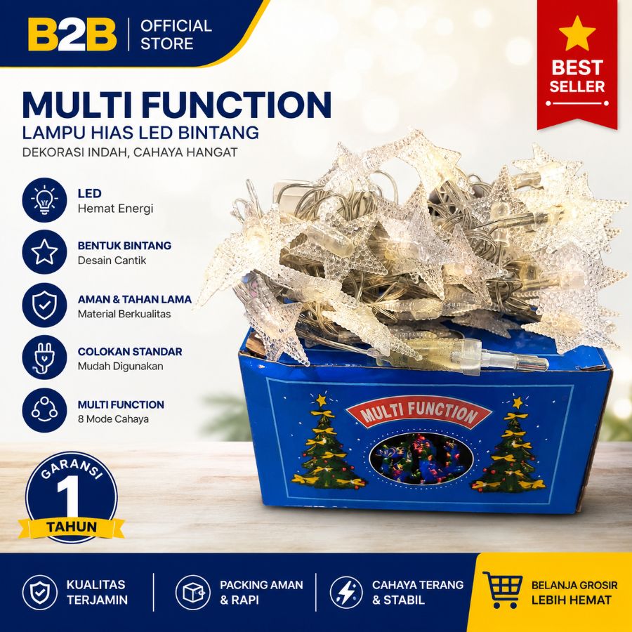 LAMPU NATAL BINTANG MULTI FUNCTION B2B