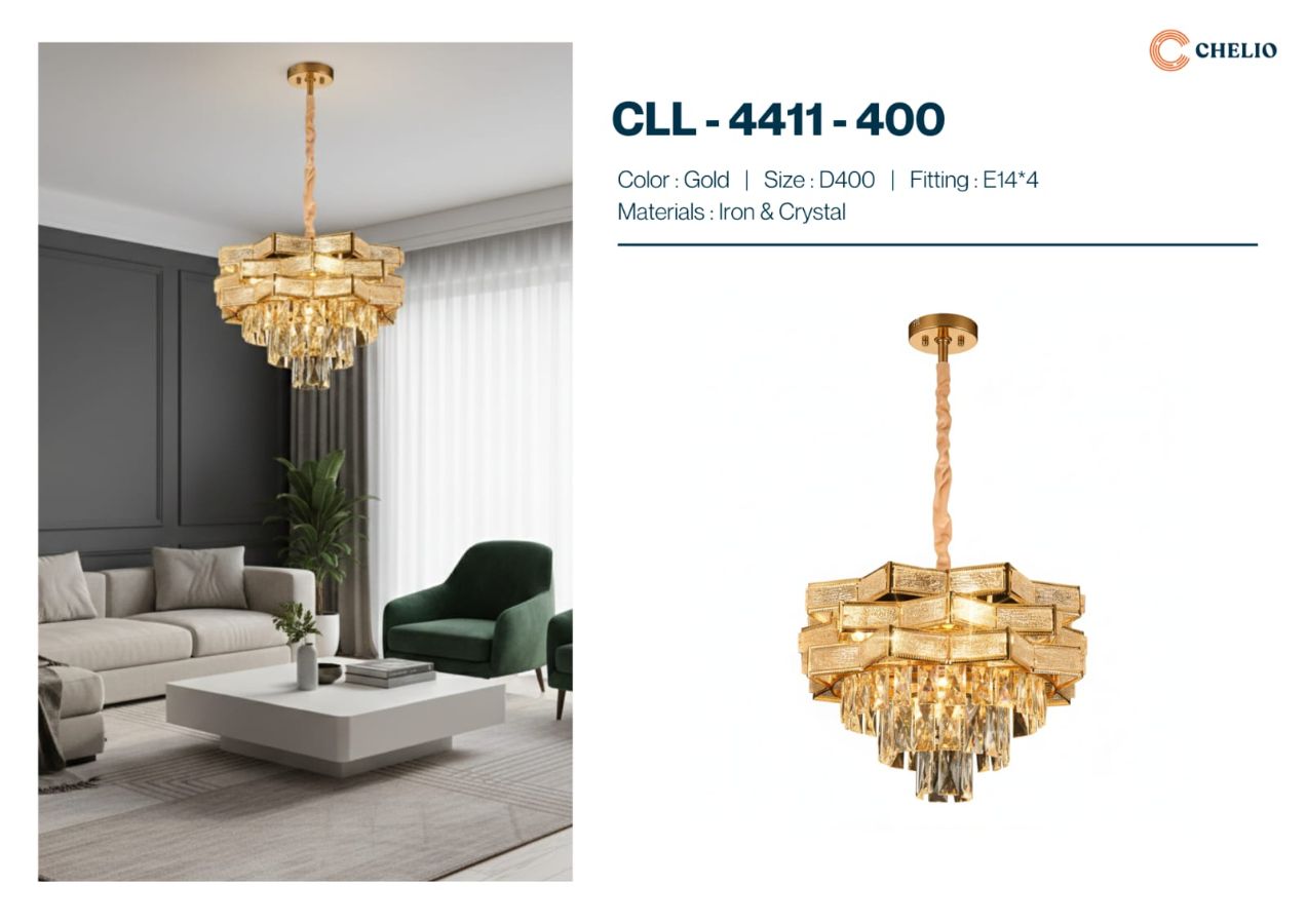 LAMPU CRYSTAL CHELIO 4411 400