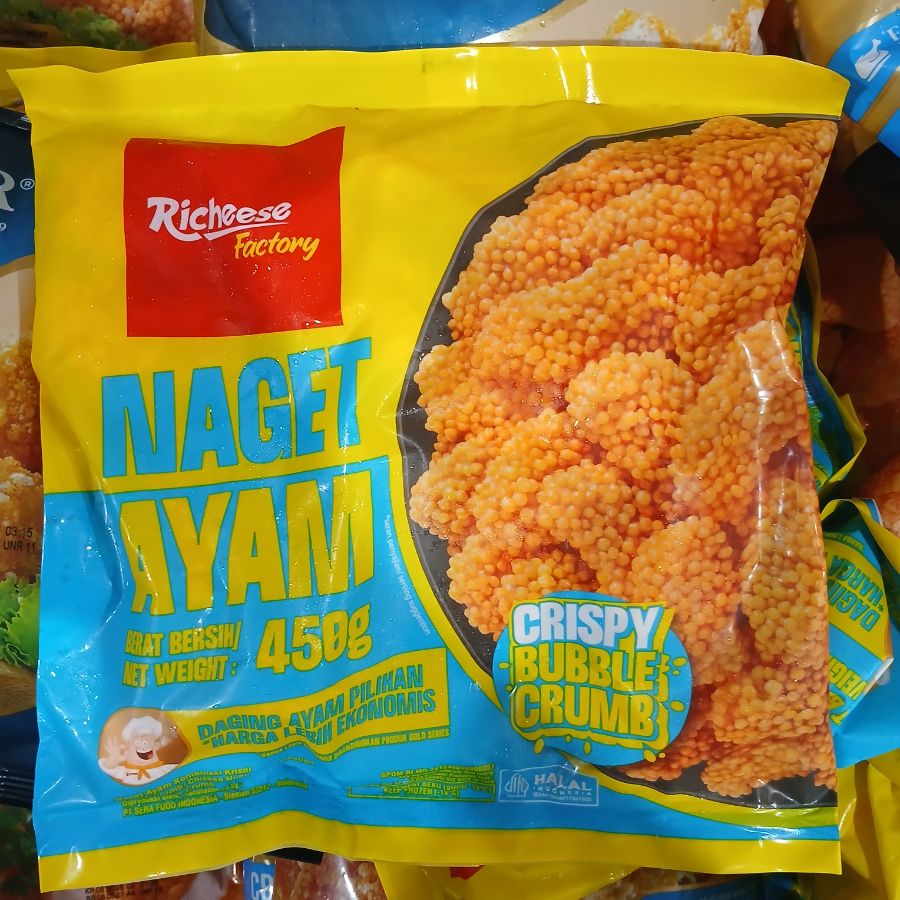 Richeese Factory Naget Ayam Bubble 450gr