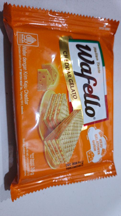 Waffelo Rasa Cheddar Gelato 38gr