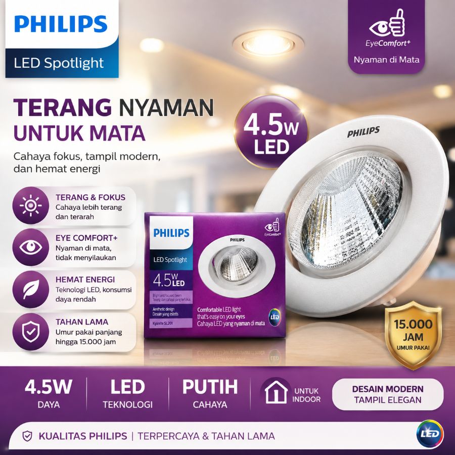 LED SPOTLIGHT PHILIPS 4.5 WATT