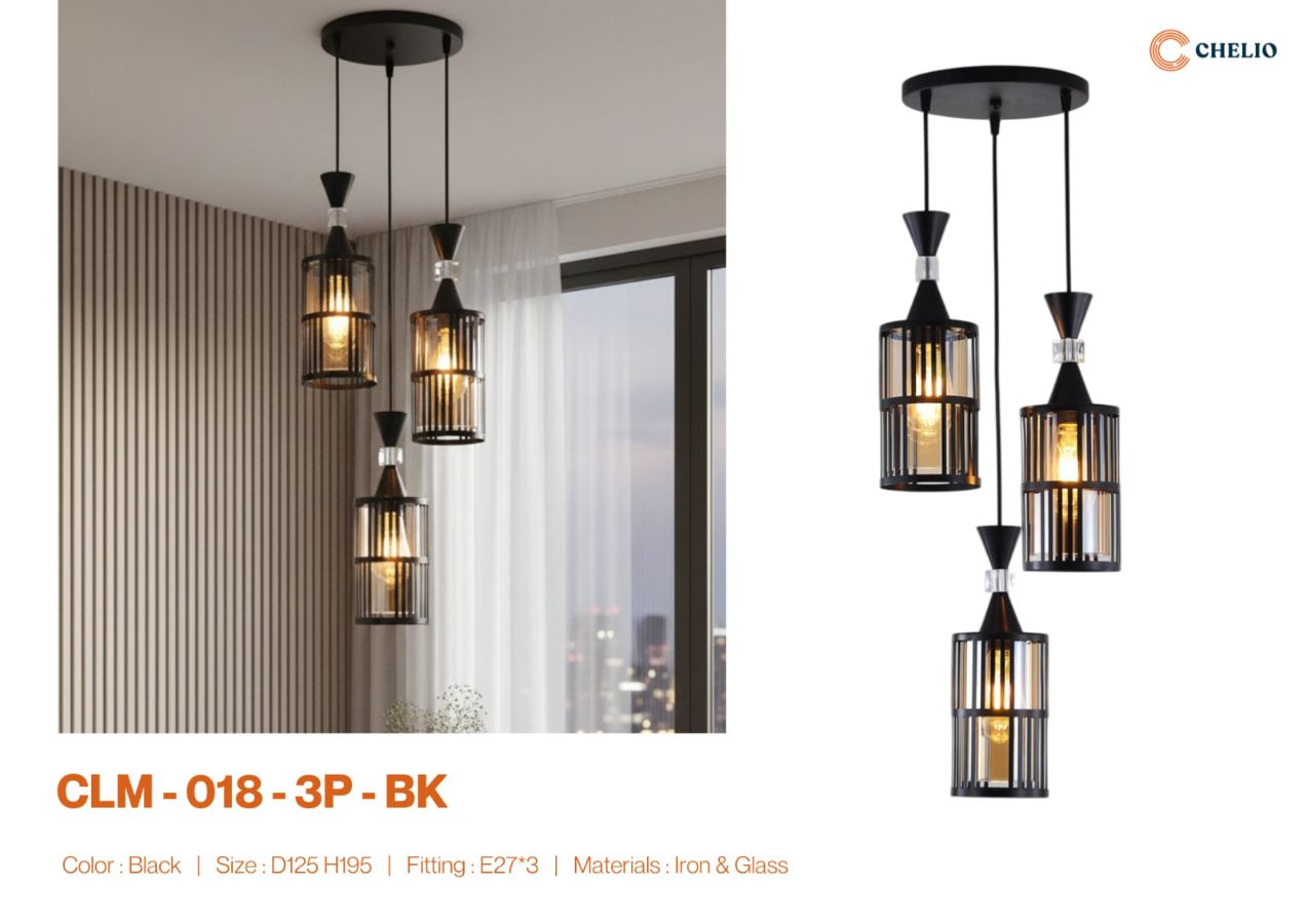 LAMPU GANTUNG CLM 018 3P CHELIO