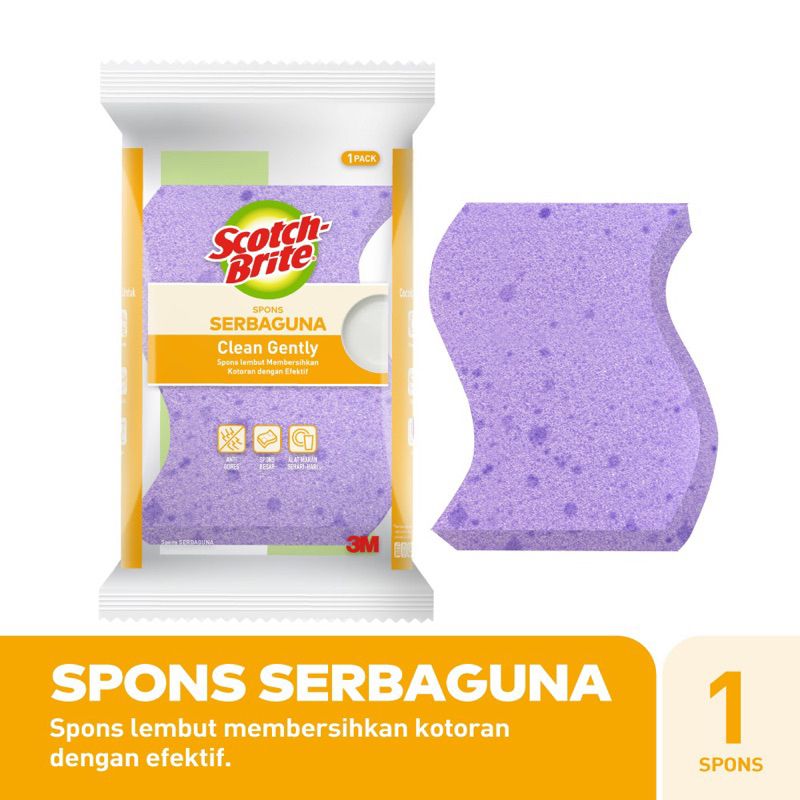 Scotch-Brite Spons Serba Guna Gentle Clean