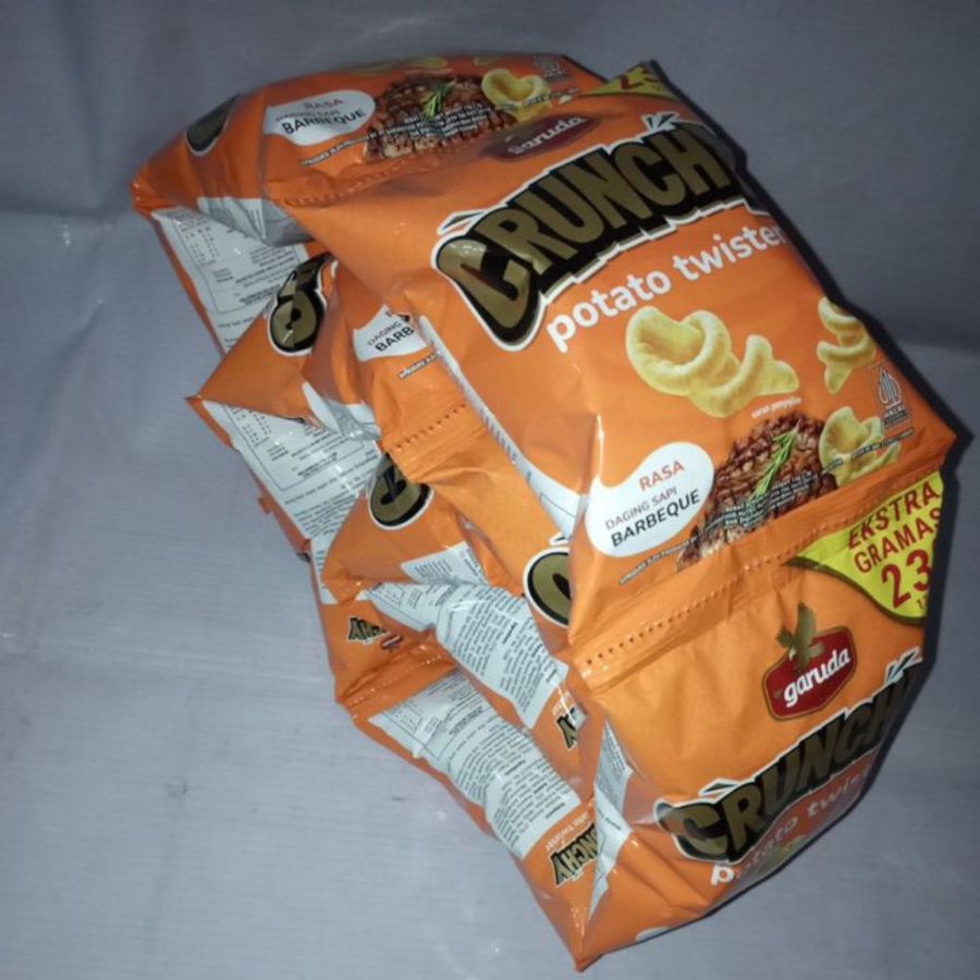 Garuda Crunchy Potato Twister Rasa Daging Sapi Berbeque16gr