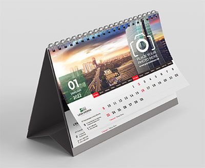 KALENDER MEJA Isi 13 Halaman 1 Sisi (Minimal 24 Pcs)