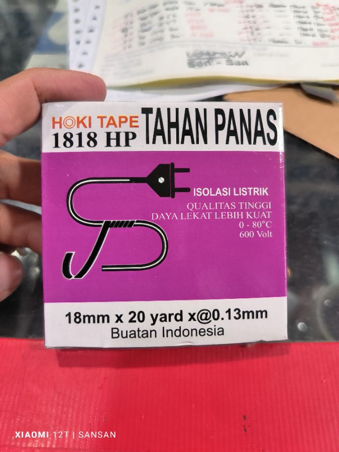 ISOLASI HITAM HOKY TAPE 20 YARD