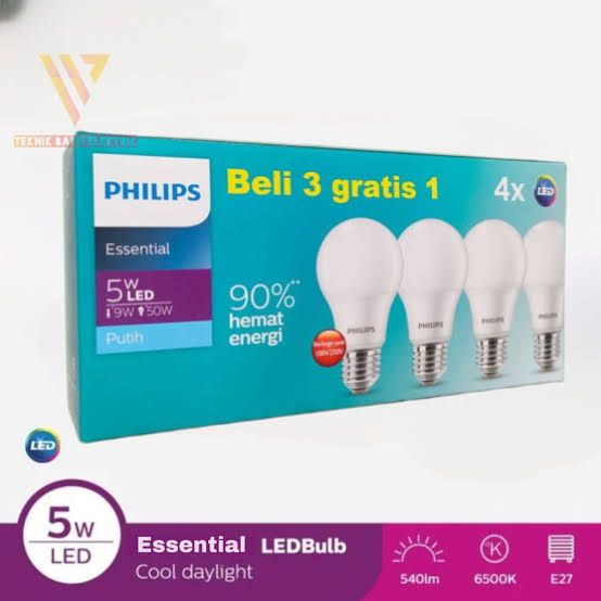 LED 5W PAKET ESSENTIAL PHILIPS
