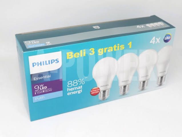 LED 9W PAKET ESSENTIAL PHILIPS
