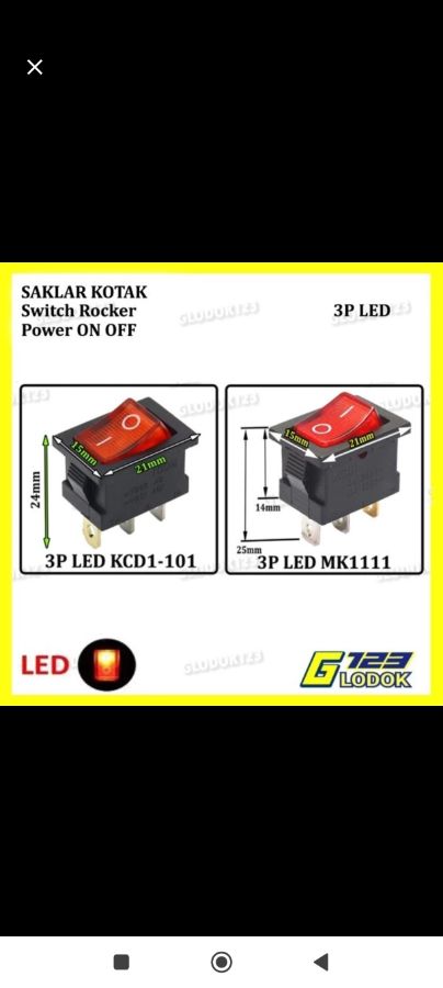 SWITCH ON OFF KAKI 3