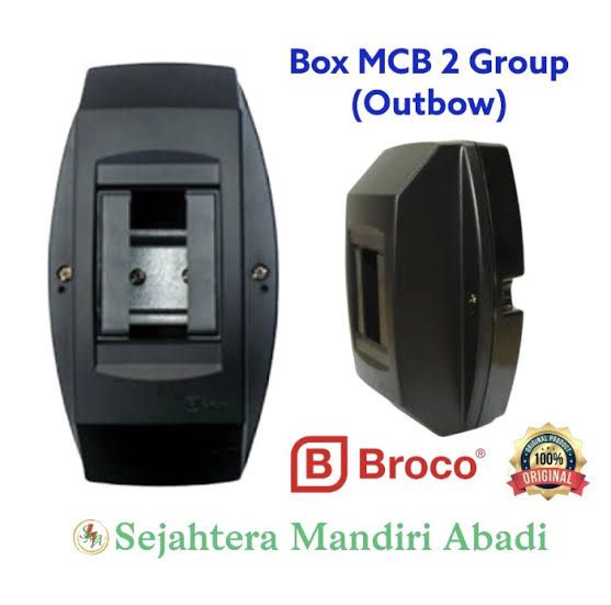 BOX MCB 2 GROUP BROCO