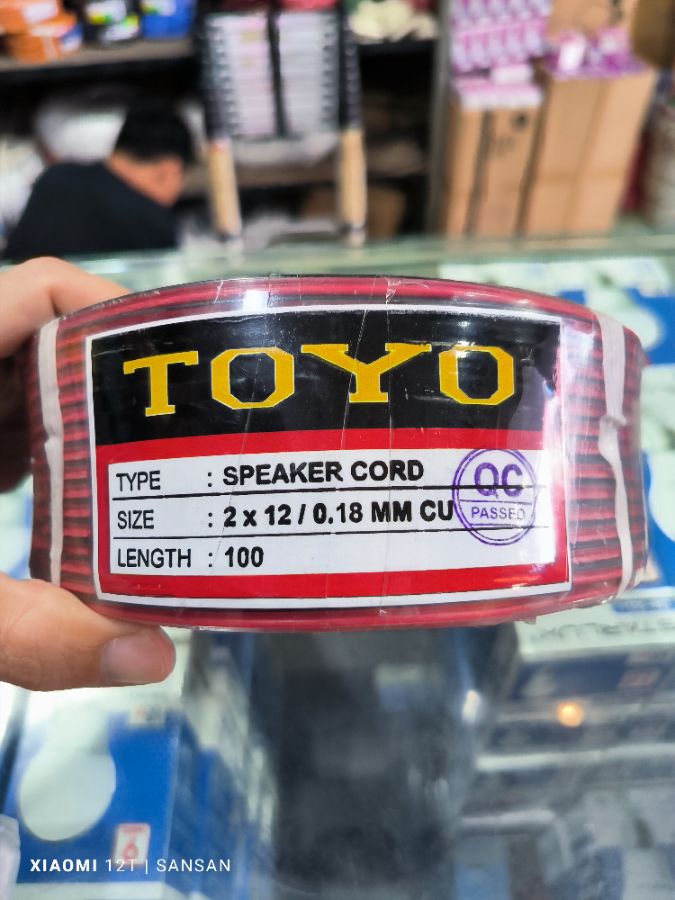 KABEL SPEAKER CORD 2 X 12 TOYO