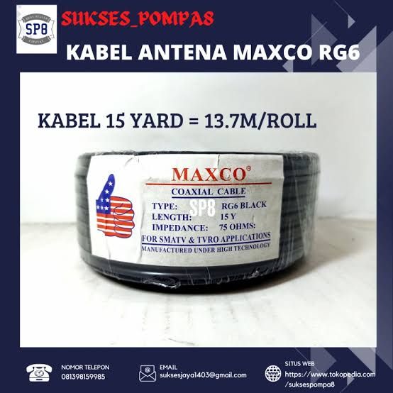 KABEL ANTENA 15 YARD MAXCO
